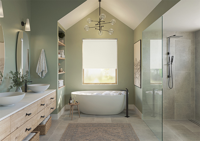 Trinity (FR Blackout), Cashmere - Roller Blind - Image 8